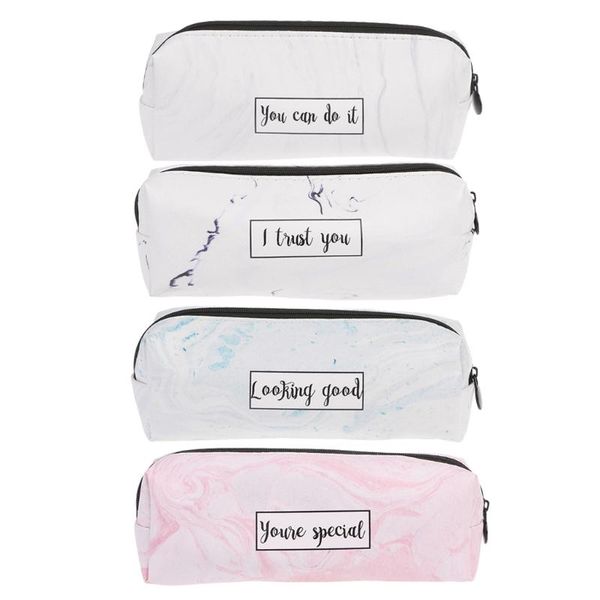

pencil cases marble case stationery school supplies storage tools 32cb