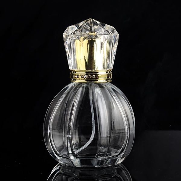

storage bottles & jars 50ml portable clear travel refillable bottle spray perfume atomizer glass sprayer empty pump