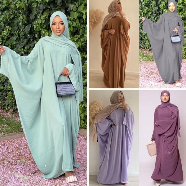 

ethnic clothing kaftan loose long dress middle east dubai turkey maxi robe women muslim arabic abaya eid ramadan islamic prayer fashion, Red