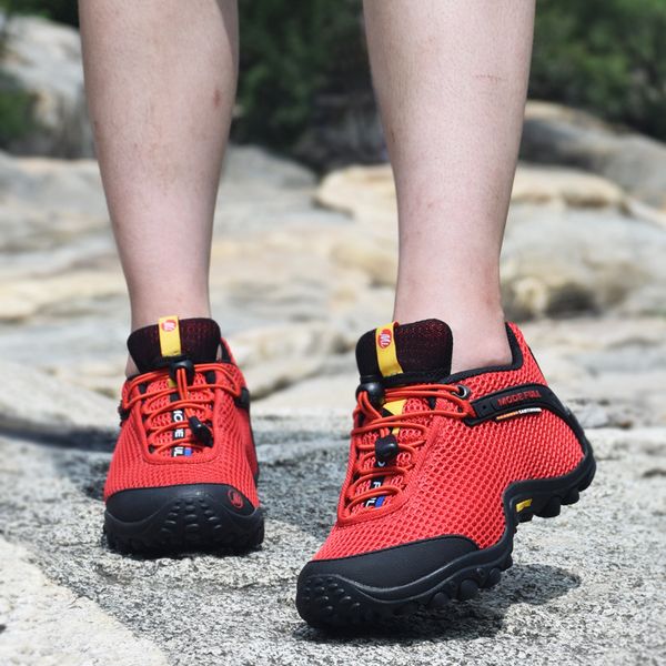 

mai le lovers outdoor mountaineering shoes women's summer breathable mesh low hiking men's anti-skid mountain climbing