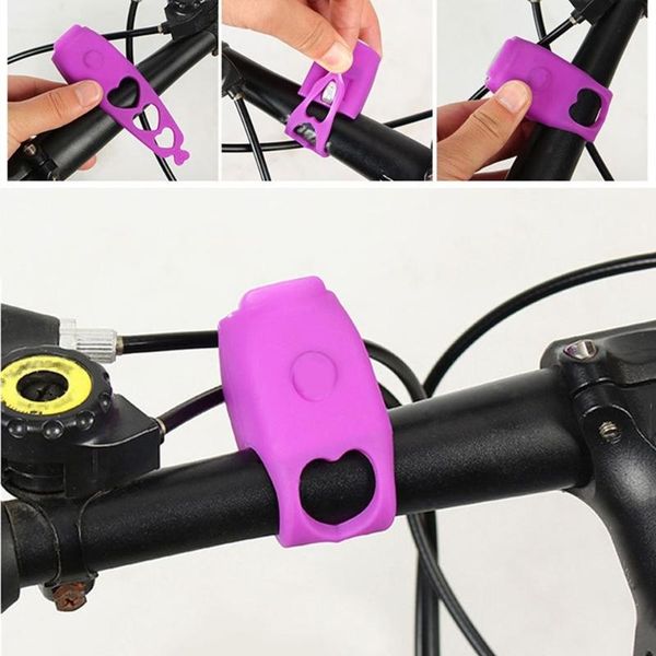 

bike horns bicycle bell 120db waterproof cycling bells electric horn mini portable silicone mtb road accessory handlebar