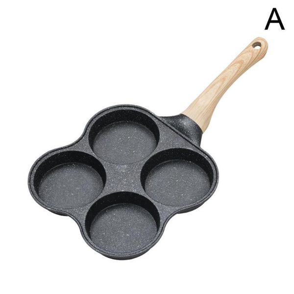 

pans four-hole non-stick 4 hole omelet pan frying breakfast pancake maker for induction cooker gas stove home kitchen cookware