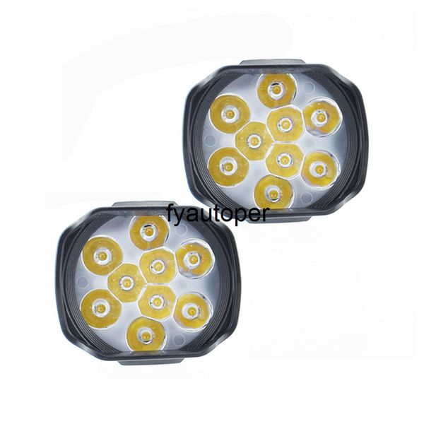 Motorbike Фара Точечный фонарь FOG LED LED MOTO SpotlightMotorcycle Вспомогательная лампа Рабочие фонари 6500K Белые автомобильные фары автомобиля