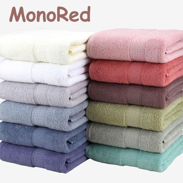 

towel super absorbent large bath towel, pure cotton, thick, soft, and comfortable, plain 70x140cm