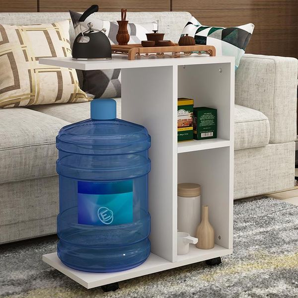 

nordic coffee table simple modern living room small apartment table mobile multi-function cart mini