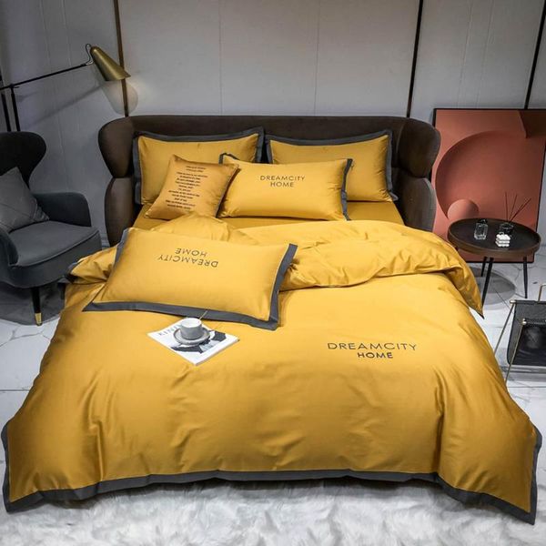 

bedding sets svetanya solid cotton linens embroidery el home (flat or fitted sheet pillowcase duvet cover) set