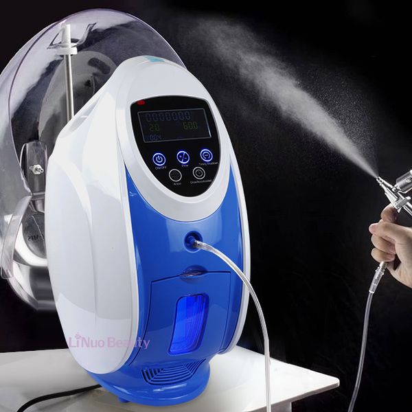 

korea oxygen jet peel face therapy facial mask machine derma anion generato jett skin whitening beauty equipment, Black;white