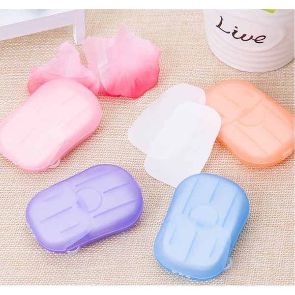 

20pcs/box portable paper hand soap sheets travel size disposable hand washing bath for camping jllcqp insyard