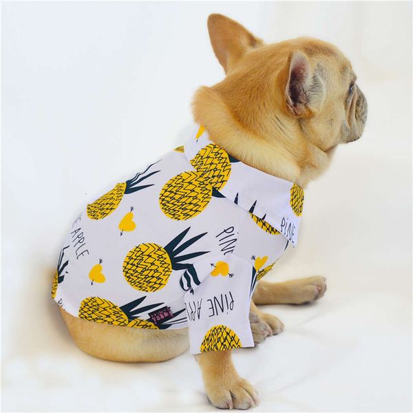 

straight hawaiian pet spring summer thin shirt french fight cocky dog cloth