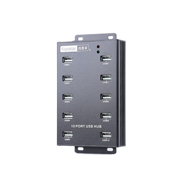 

hubs sipolar a-300 metal 10 port powered usb 2.0 hub multi desk splitter for tablet miners