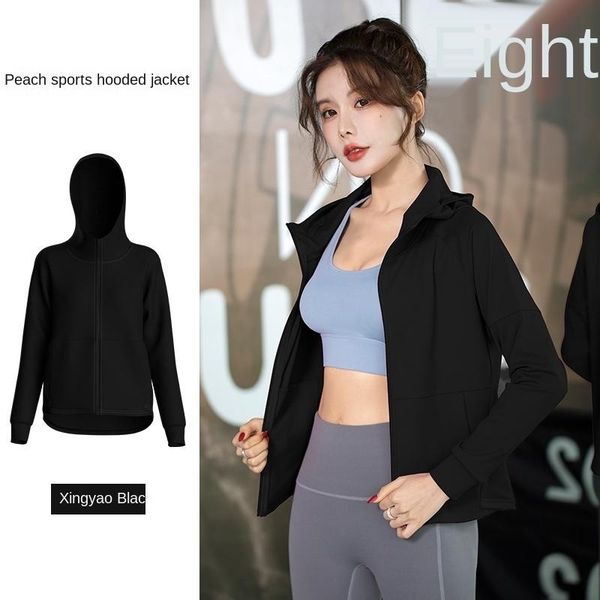 

yoga outfit long-sleeved zipper gymnasium blouse breathing short-style coat 2021 women's slim suit fast-drying sports running