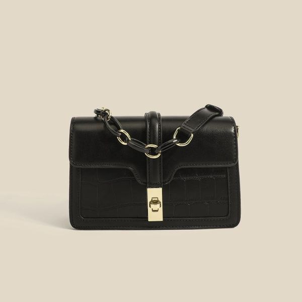 

evening bags 2021 fashion shoulder designer solid color bag women pu leather crossbody message lady portable black handbag