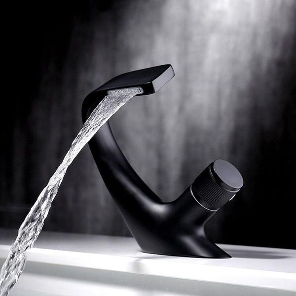 

copper faucet waterfall bathtub sink basin mixer tap l home water tap