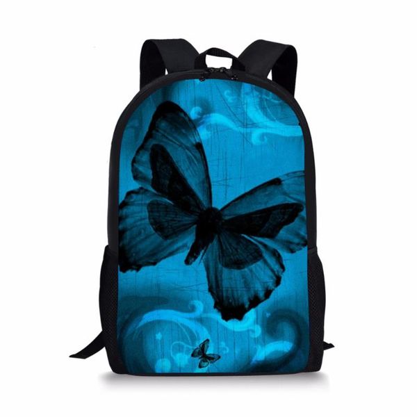 

backpack bright and colorful butterfly suitable for little boys girls children's schoolbag printing 3d
