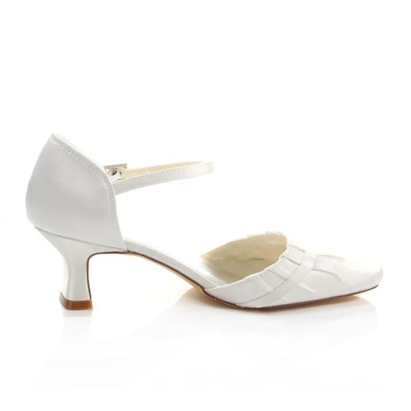 

dress shoes two pieces ankle strap white square wedding pumps prom dresses, Black