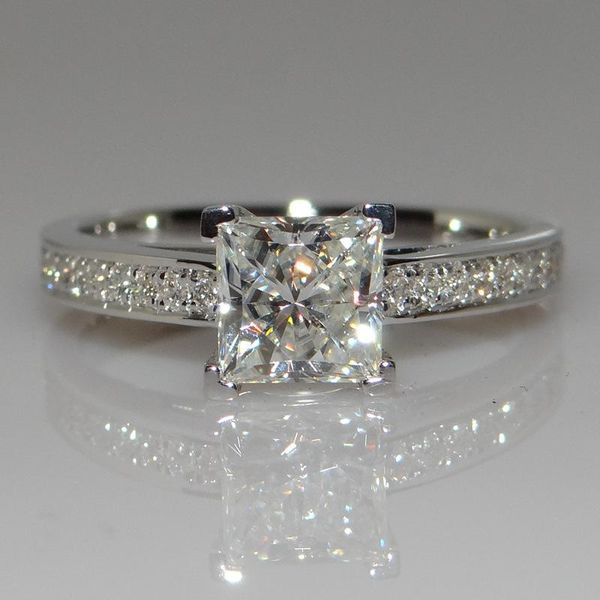Anéis de casamento 2021 na moda princesa 925 anel de noivado de prata esterlina áfrica para mulheres senhora presente de aniversário jóias atacado r5402