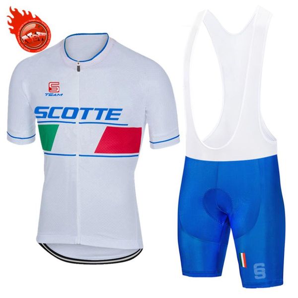 

racing sets 2021 green scotte men cycling jersey mountain bike mtb quick dry bicycle clothing, Black;blue