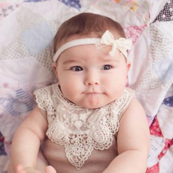 

hair accessories baby bib girls cute princess lace floral bibs bandana saliva towel portable outdoors feeding decoration flower scarf born, Slivery;white