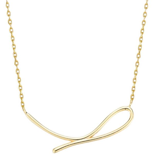 

chains s925 sterling silver necklace female contracted geometric line temperament personality clavicle chain in 2021