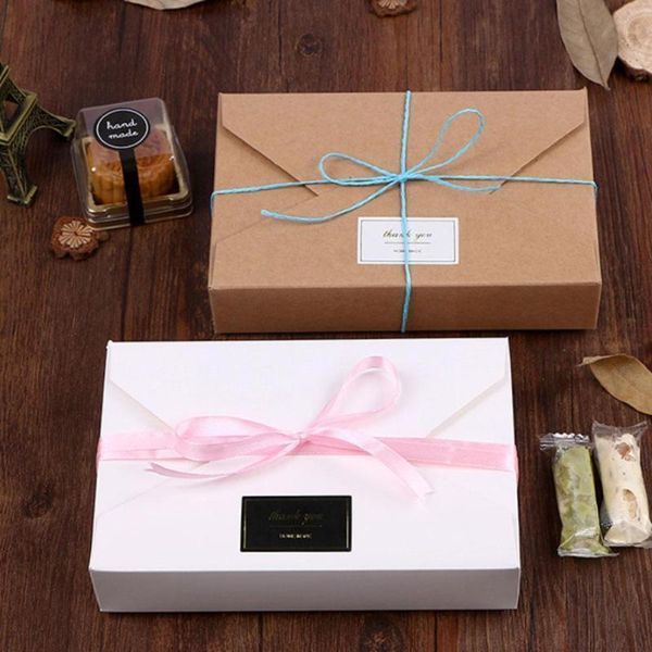 

packing boxes simple envelope bow-style gift-style box cowhide-wrapped packaging cardboard kraft birthdays fine paper gift wrapping b w4m6