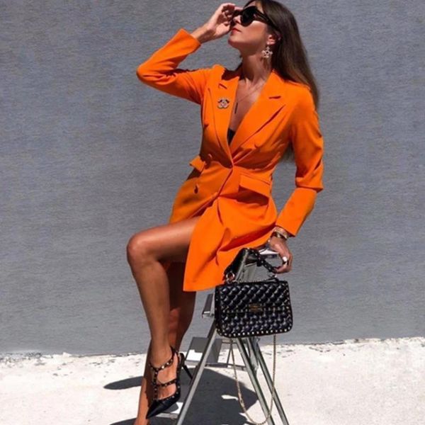 

women's suits & blazers women blazer spring autumn long sleeve coat casual jacket europe america female clothes lady clothing, White;black