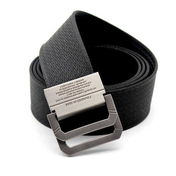 

double 2021 buckle anti nylon belt jeans multi color, Black;brown