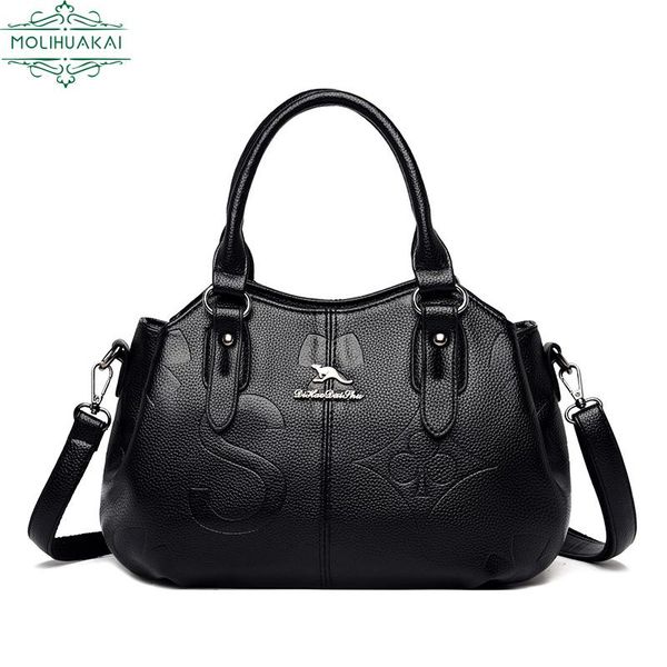 

evening bags ladie luxury pu leather handbag fashion quality letter shoulder bag girl designer large capacity 2021