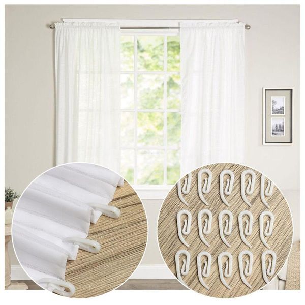 

other home decor 100pcs holder plastic hangers ring hook up curtain white