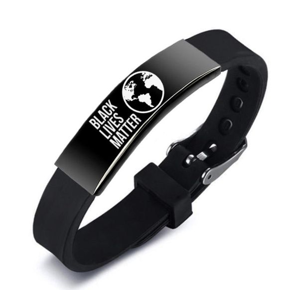 

bangle u.s. protests around bracelets black lives matter adjustable stainless steel elbow wrist jewelry