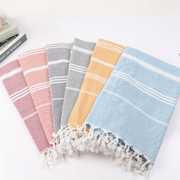 

towel 100x180cm bath beach absorbent cotton plain weave pattern
