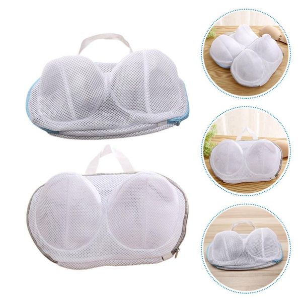 

laundry bags 2pcs net bag for washing reusable washer (assorted color)