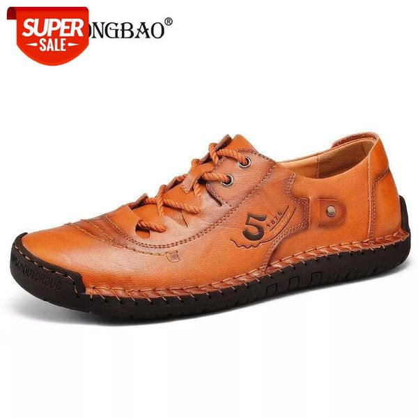 

2020 Spring Handmade Classic Vintage Genuine Leather Men Shoes Loafers Oxfords Comfortable Male Casual Sneakers Big Size 38-48 #uM4b