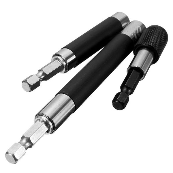 

professional hand tool sets drillpro 3pcs 1/4" hex magnetic impact screwdriver set 60/80/120mm screw bit holder quick release socket ex