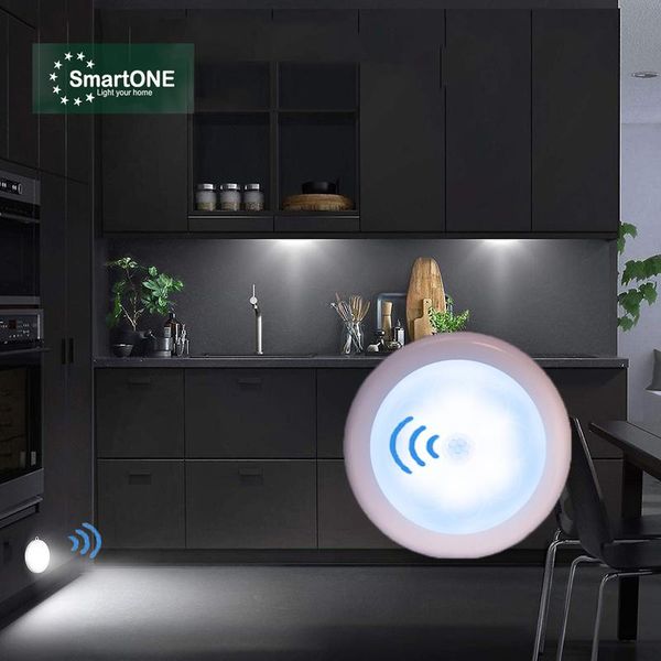 

led pir motion sensor light battery powered led night lights lamp for kitchen stair bedroom wardrobe closet under cabinet lights