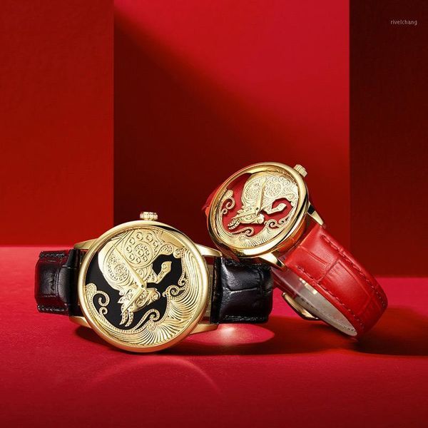 

wristwatches 2021 zodiac couple watch waterproof fashion trend luxury all-match casual men's and women's quartz watches wa155, Slivery;brown