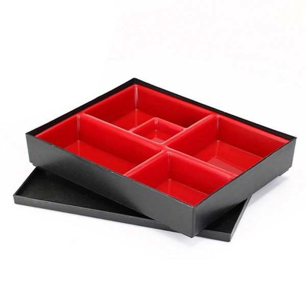 

dinnerware sets office japanese style bento box containers picnic durable lunch sushi catering rice 5-section safe school portable abs
