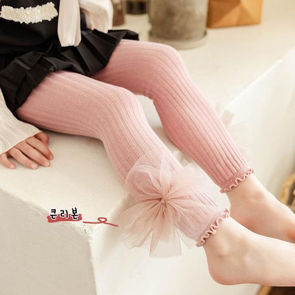 

trousers bow girls leggings baby pants socks pantalones para high waist, Blue