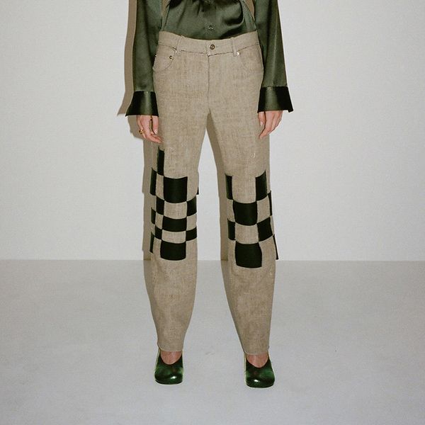 

patchwork hit color women pants high waist pocket straight trousers female 2021 autumn large size fashion new, Black;white