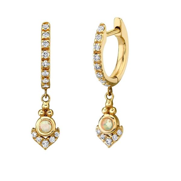 

hoop & huggie minimal 925 sterling silver geometric white cz opal stone charm earring dainty multi piercing jewelry, Golden;silver