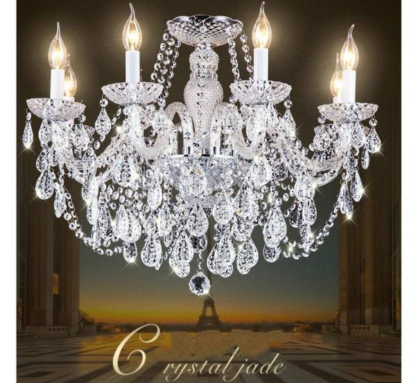 

k9 clear crystal chandelier living room lustre sala de jantar cristal modern chandeliers lighting home decoration