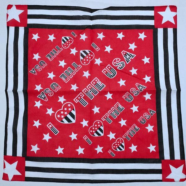 

scarves love usa cotton large square scarf masked hiphop turban hip-hop headband hair band women men, Blue;gray