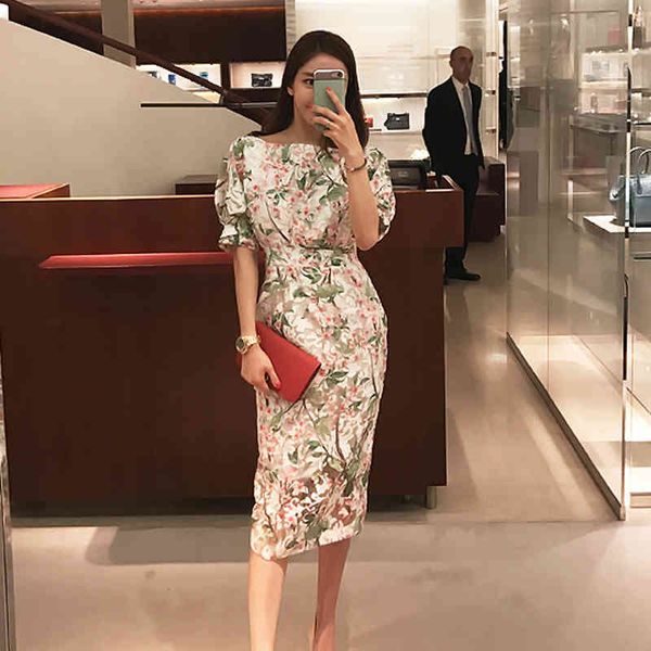 

casual dresses fashion women short sleeve elegant office lady wear vestidos femme slim sheath bodycon print dress oiac, Black;gray