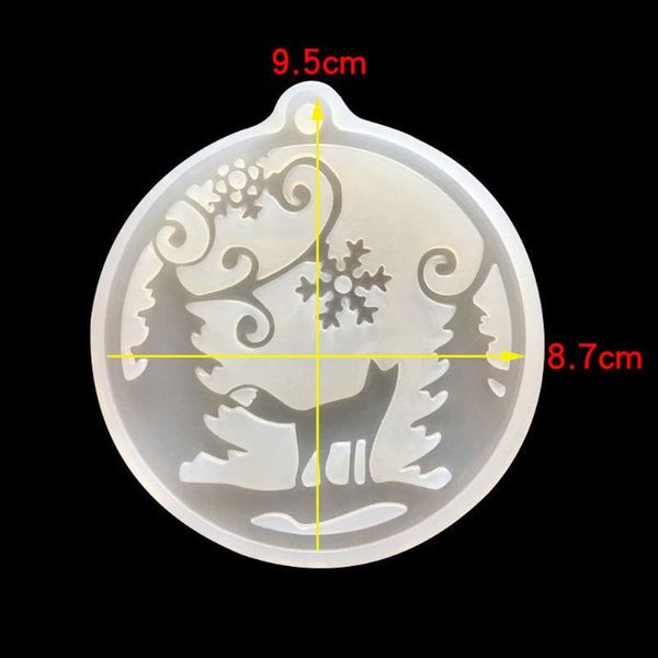 Decorações de Natal Resina Jóias Forma de Floco de Neve Fazendo Molde Pingente Silicone Dropx para DIY Colar Chaveiro Cristal Epoxy