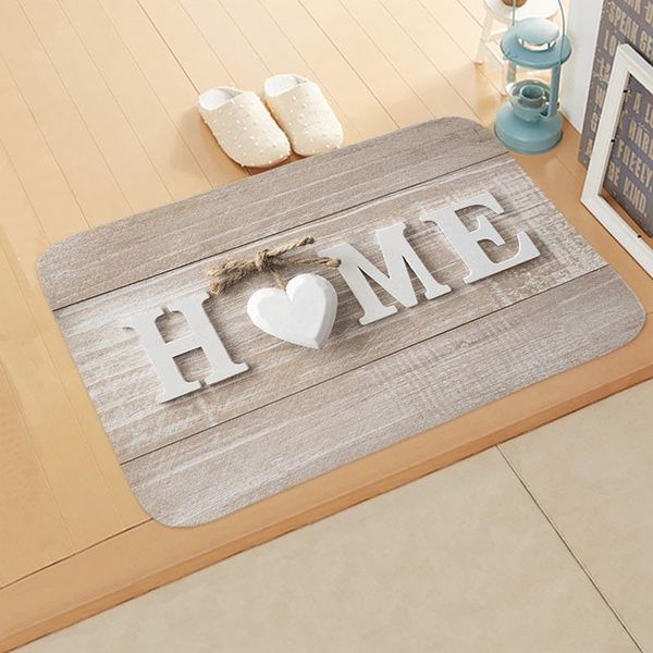 

carpets retro letter print entrance doormat flannel absorption anti-slip bath mat rectangle bedroom living room carpet home decor
