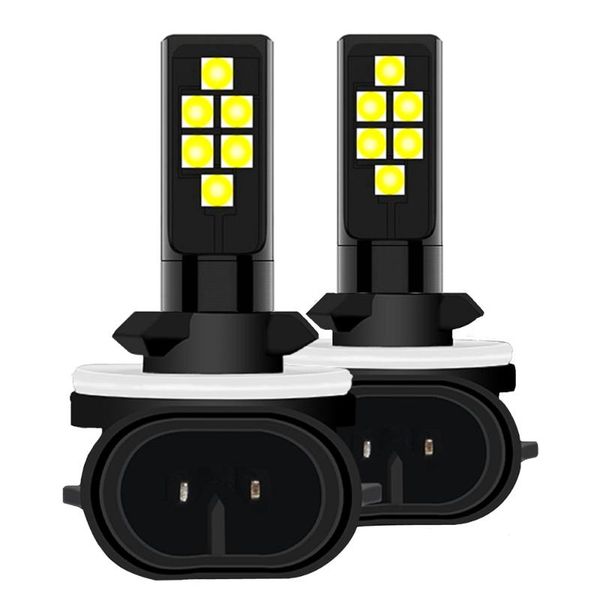 

car headlights 2pcs super h27 881 h27w 862 886 894 896 898 front foglamp bulb anti fog lamp auto driving light 6000k white 3000k yellow