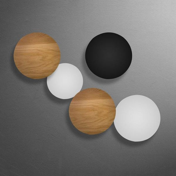 

wall lamp nordic living room led dining modern minimalist iron creative black/white combination bedroom foyer