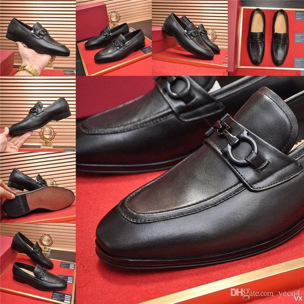 

bs brand luxury classic point toe oxfords for men moccasins loafers shoes mens business party dress shoes comfortable new fashion 22, Black