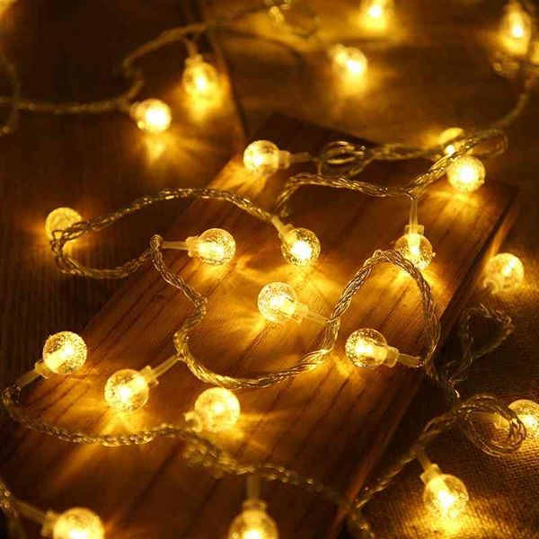 

star net red led bubble ball small string bedroom room decoration light