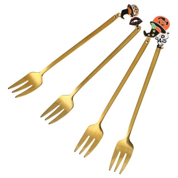 

spoons 4pcs creative dessert forks stainless steel durable stirring