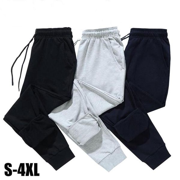 

men's pants trending men women fitness trosuers long mens casual sweatpants soft sports jogging gym 5 colors, Black